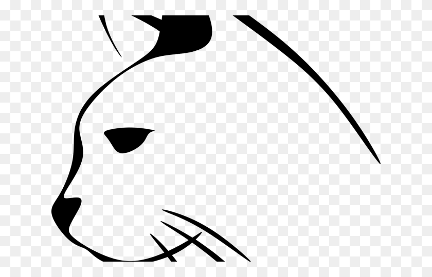 640x480 Cat Silhouette Outline, Gray, World Of Warcraft HD PNG Download