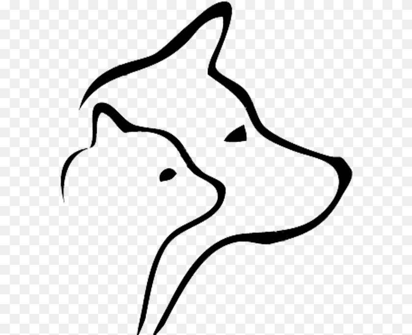 Cat Vector Cat And Dog Silhouette Vector, Accessories, Jewelry, Necklace, Animal PNG