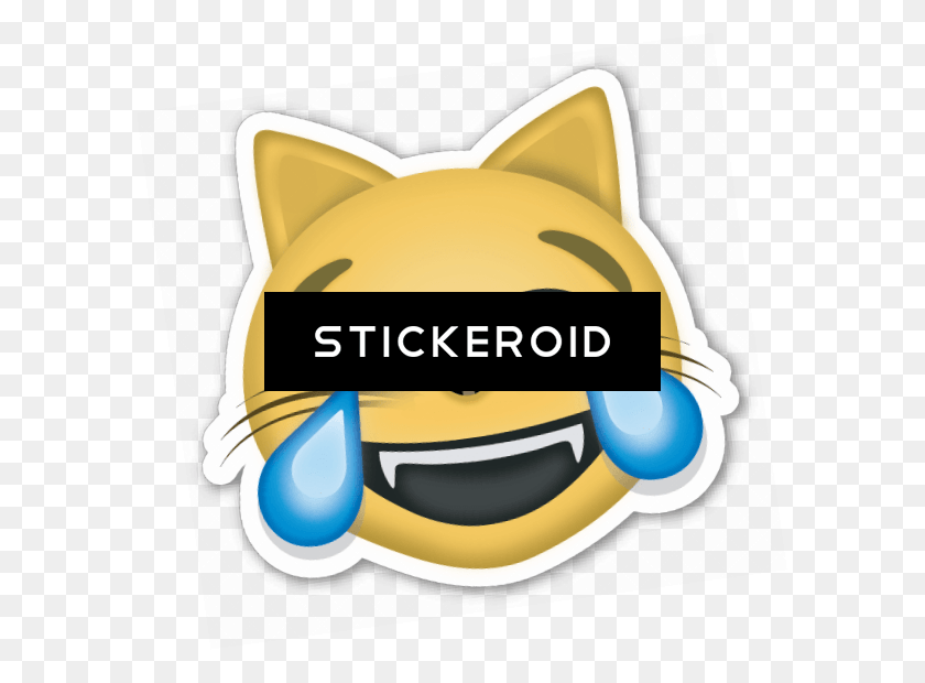 590x560 Cat With Tears Of Joy Emoji Emoji, Helmet, Clothing, Apparel HD PNG Download