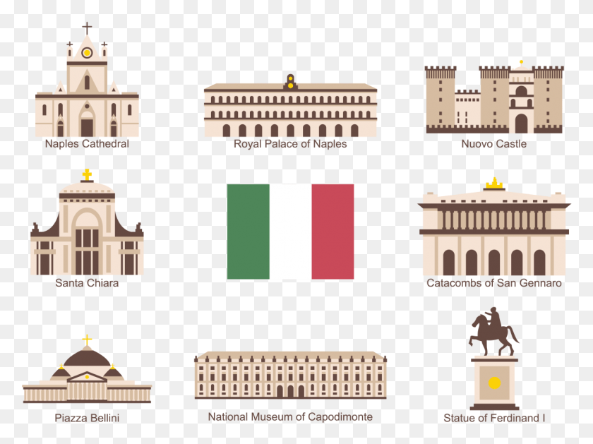 1163x849 Catacumbas De San Gennaro Vector Napoli Icono, Arquitectura, Edificio, Mansión Hd Png
