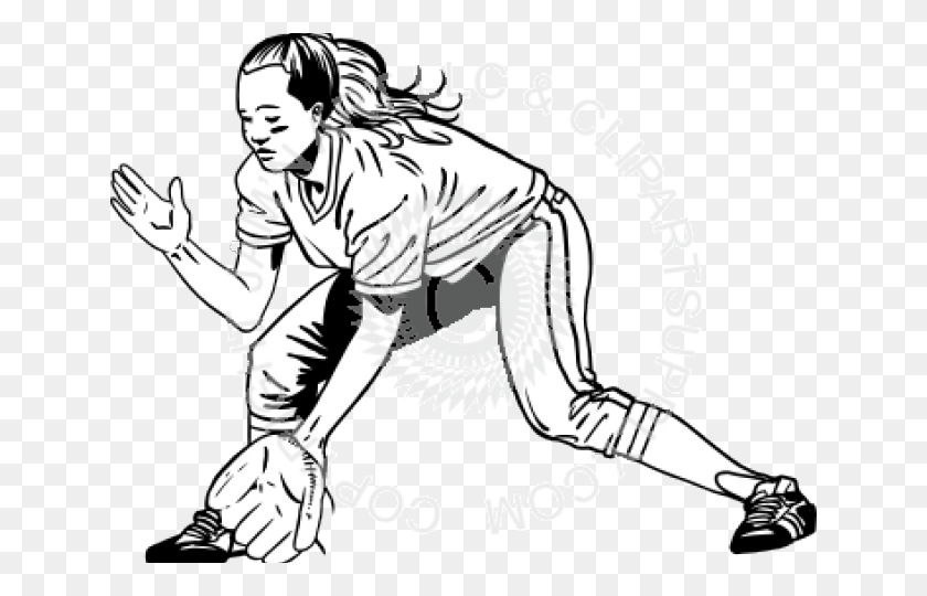 640x480 Catcher Library Girl Softball Player Vector, Person, Human, Soccer Ball HD PNG Download