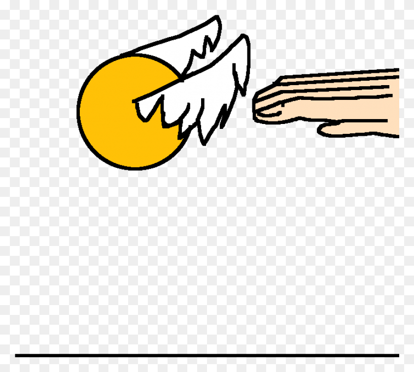 1401x1251 Catching The Golden Snitch Flag, Hand, Outdoors, Pac Man HD PNG Download