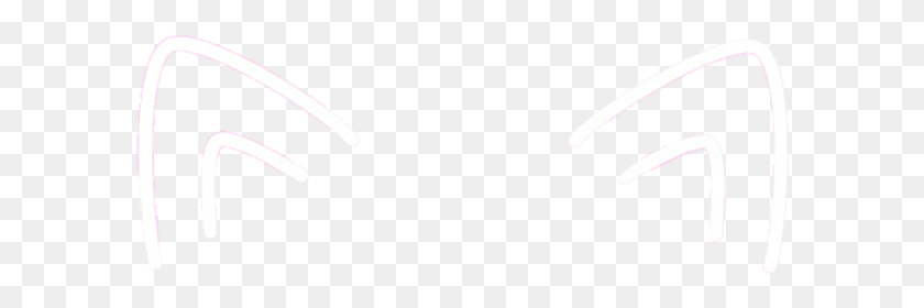 596x220 Catears Overlay Cat Ears Kawaii Cuteoverlay Cute Sketch, Sink Faucet, Clothing, Apparel HD PNG Download