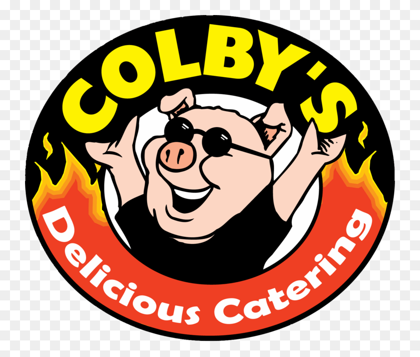 740x653 Descargar Png Catering Logo Pig Colby39S Rush Ny Png