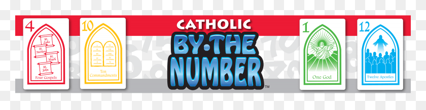 2600x528 Descargar Png / Católico Por El Número De Diseño Gráfico, Texto, Palabra, Símbolo Hd Png