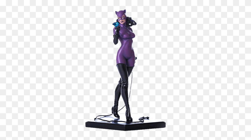 271x410 Descargar Png Catwoman Estatua De Escala 110 Catwoman Iron Studios, Disfraz, Spandex, Ropa Hd Png
