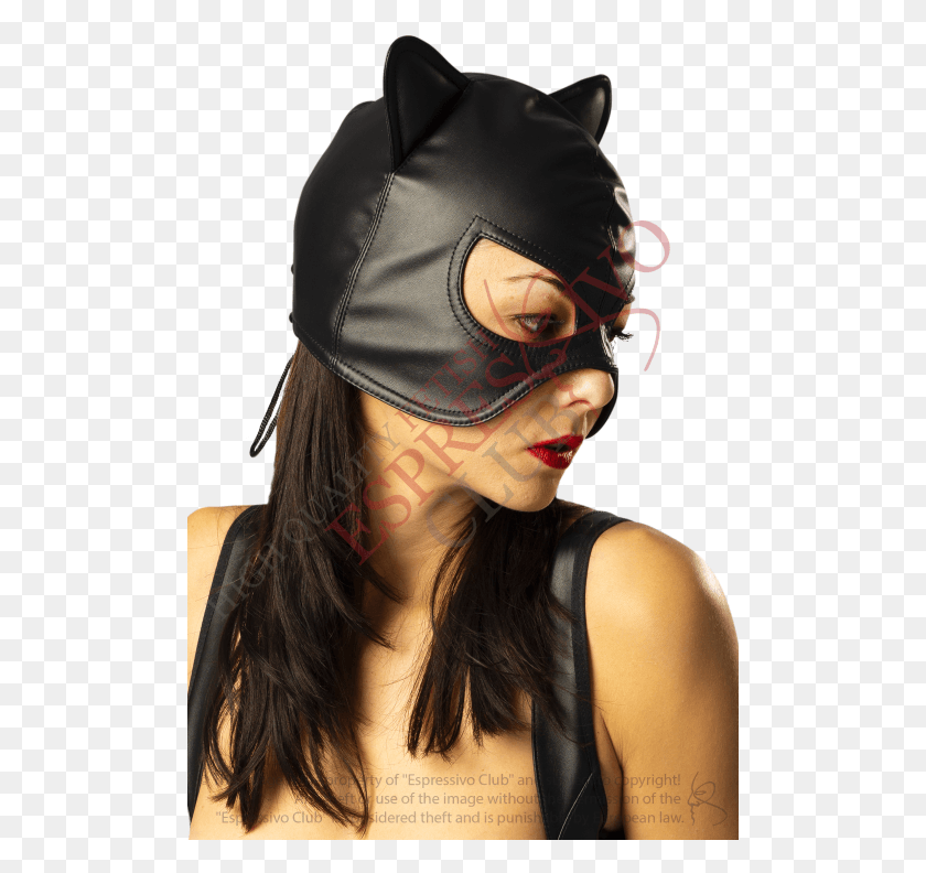 501x732 Catwoman Leather Mask Face Mask, Clothing, Apparel, Goggles HD PNG Download