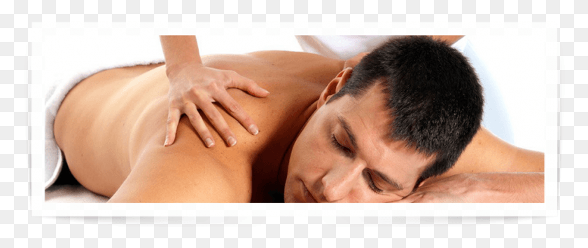 955x361 Caucasian Man Being Massaged Massage Man Transparent, Person, Human, Patient HD PNG Download