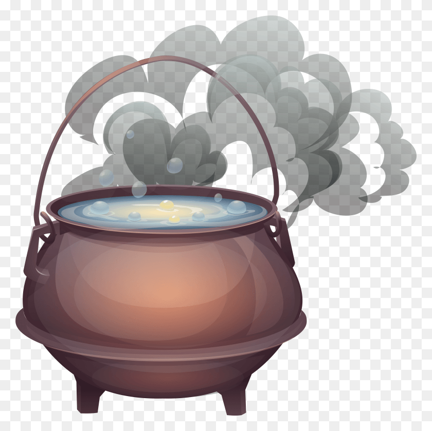 4431x4430 Cauldron Pic Boiling Water, Pot, Lamp, Dutch Oven HD PNG Download