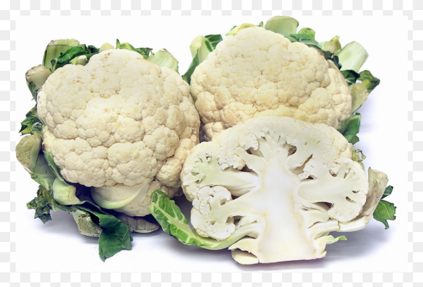 801x523 Cauliflower White, Plant, Vegetable, Food HD PNG Download