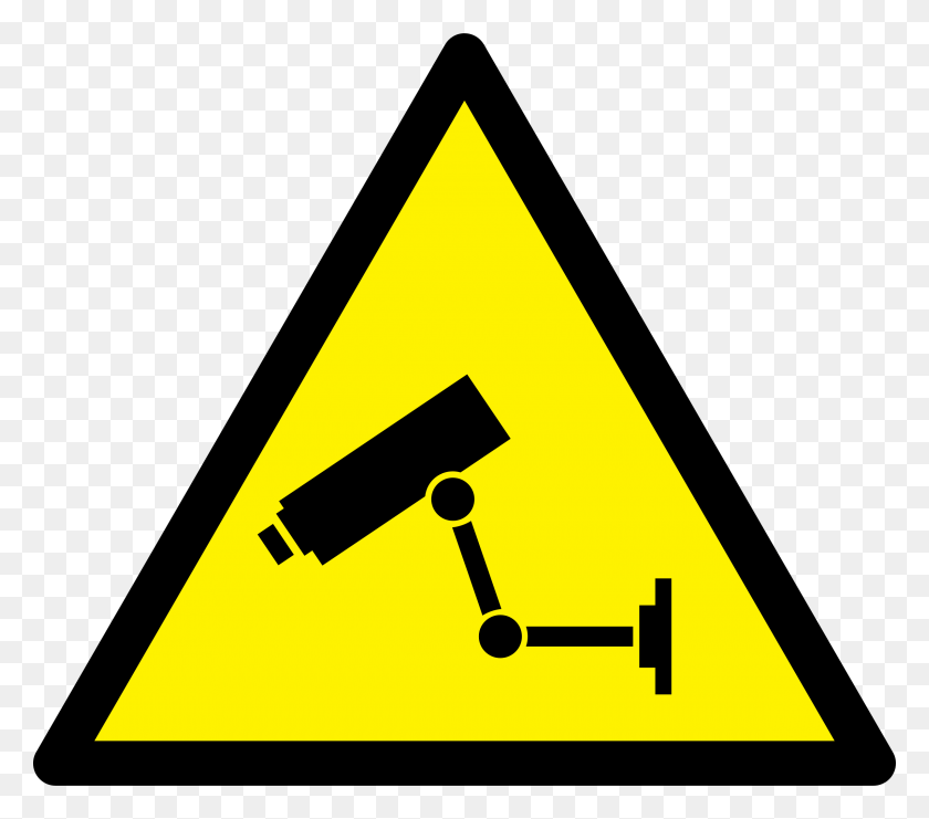 2400x2096 Caution Alien Clipart Vector Clip Art Online Royalty Security Camera Clipart, Triangle, Symbol, Sign HD PNG Download