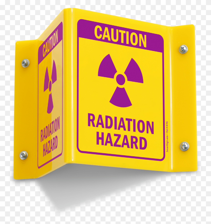 1387x1476 Caution Radiation Hazard Sign Sign, First Aid, Symbol, Text HD PNG Download