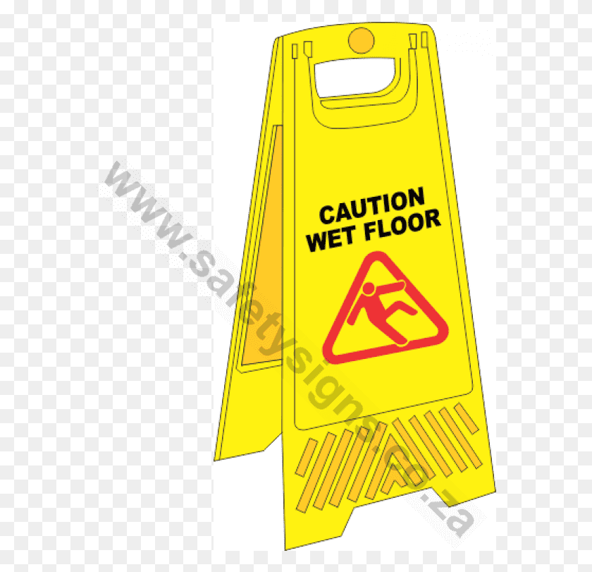 568x751 Caution Wet Floor A Frame Floor Stand Wet Floor Sign, Text, Symbol HD PNG Download