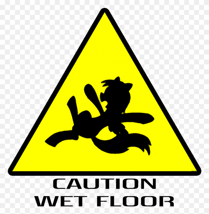 969x1000 Caution Wet Floor By Infinitydash Derpy Hooves, Symbol, Sign, Road Sign HD PNG Download