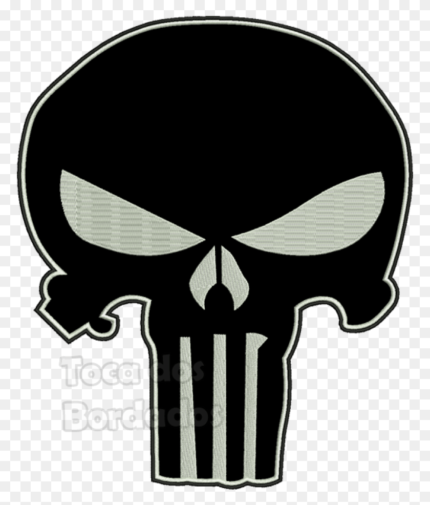 775x926 Caveira Do Justiceiro Punisher Skull Blue, Symbol, Stencil, Label HD PNG Download