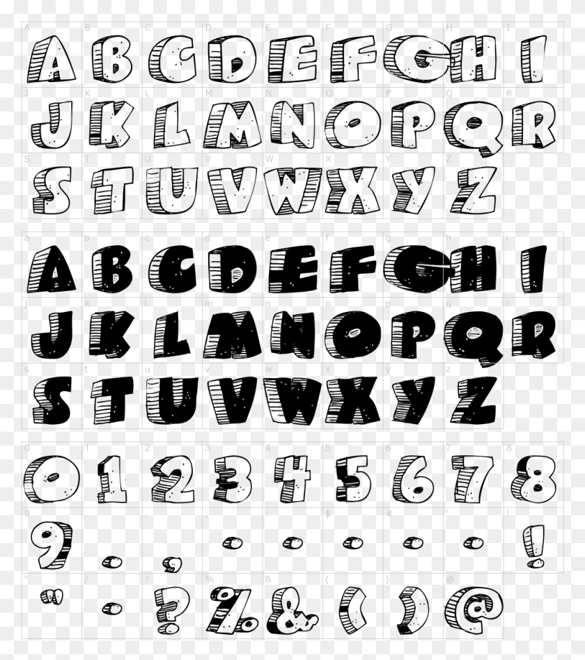 992x1130 Caveman Font Bimbo Jones, Text, Number, Symbol HD PNG Download