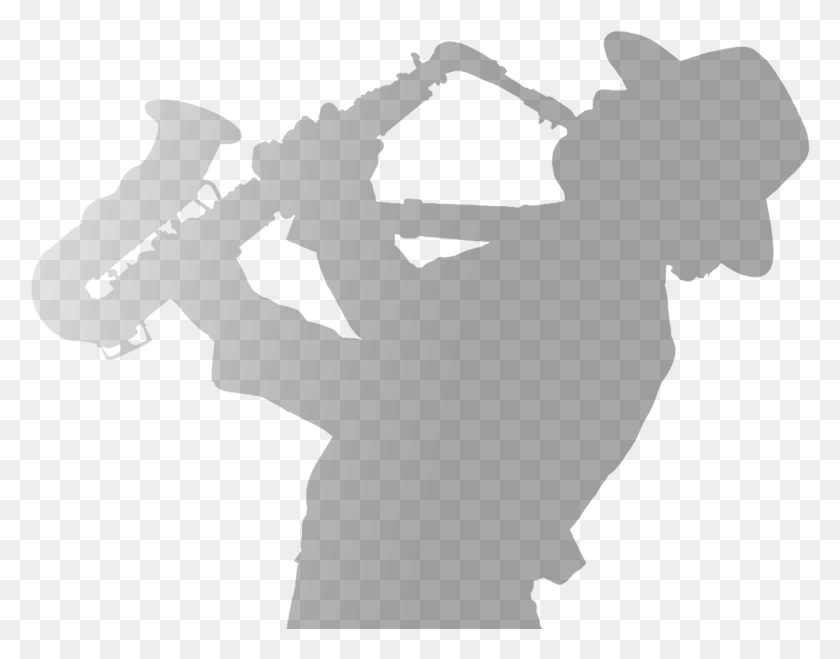 Cawb Sax Silhouette, Musician, Musical Instrument HD PNG Download
