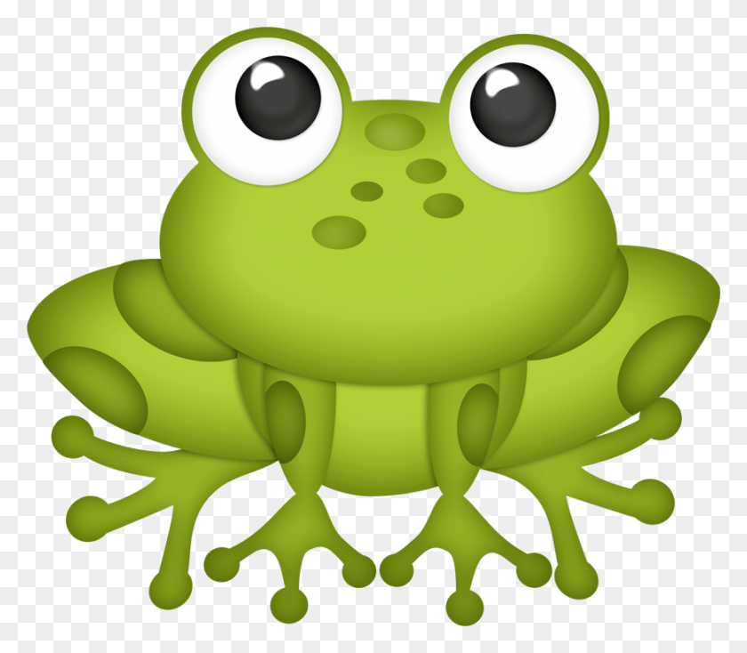 869x752 Cbg Toadallycute Grass Frogs Clip Art Grenouille Clipart, Animal, Toy, Insect HD PNG Download
