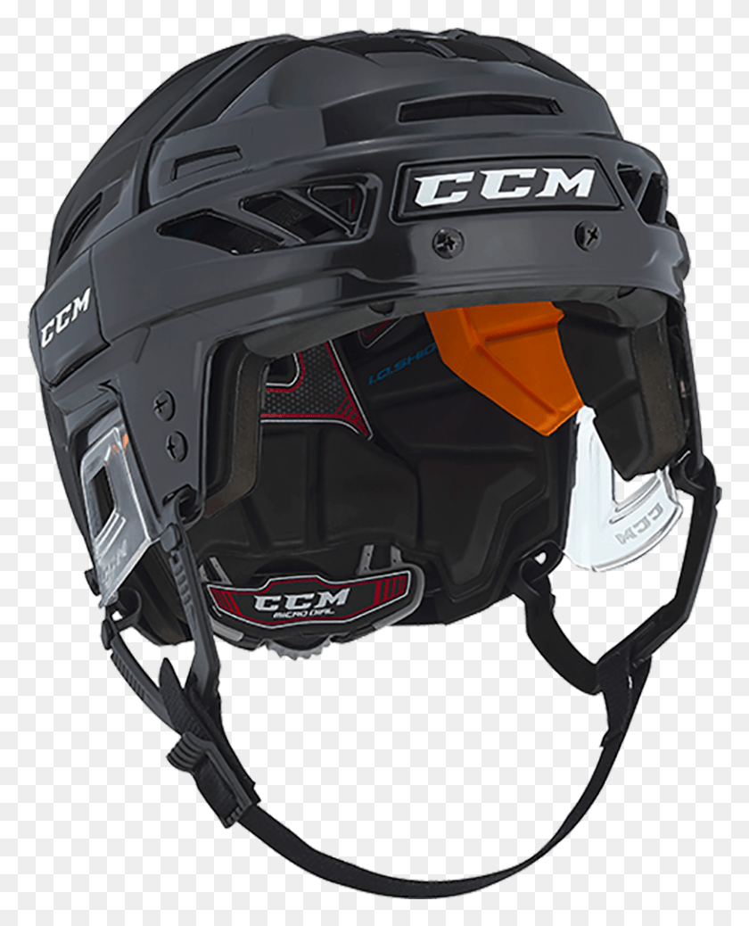 814x1021 Ccm Fitlite 90 Hockey Helmet Combo, Clothing, Apparel, Crash Helmet HD PNG Download