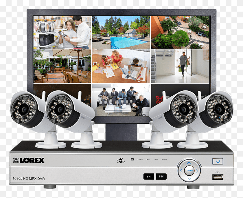860x687 Cctv Camera System Lorex Technology Inc, Person, Human, Cooktop HD PNG Download
