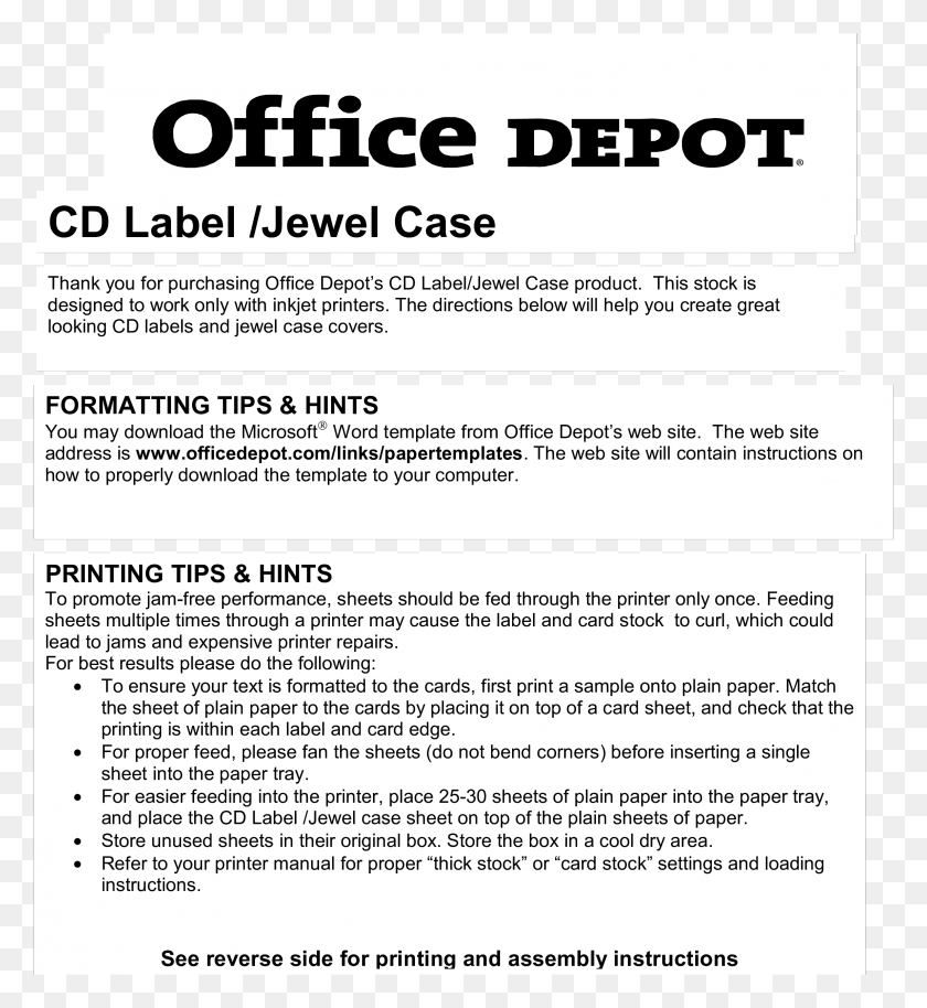 2297x2516 Cd Case Template Office Depot, Advertisement, Poster, Text Descargar Hd Png