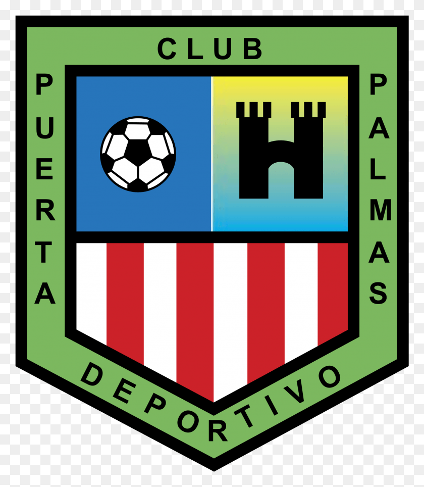 1889x2191 Логотип Cd Puerta Palmas Прозрачный Удар Американский Футбол, Текст, Слово, Футбольный Мяч Png Скачать