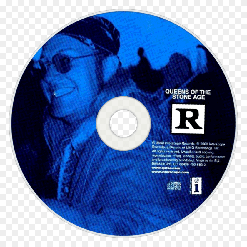 1000x1000 Cdart Artwork Queens Of The Stone Age Rated R Cd, Disk, Dvd HD PNG Download