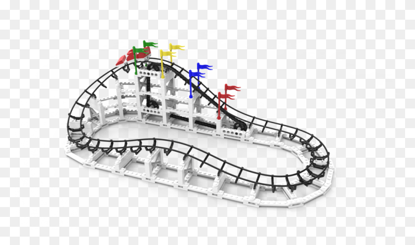 1023x574 Descargar Pngcdx Blocks Little Dipper Roller Coaster, Barco, Vehículo, Transporte Hd Png