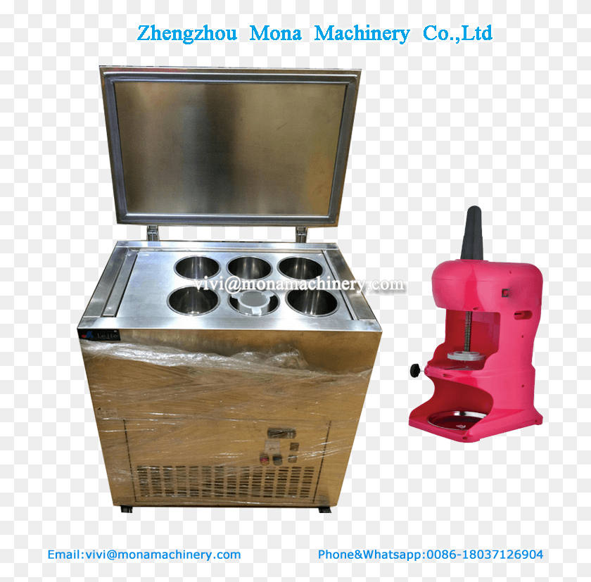 706x767 Ce Approved Ice Block Maker Machine For Snow Cone Ice Small Appliance, Electrical Device, Box, Cooler HD PNG Download