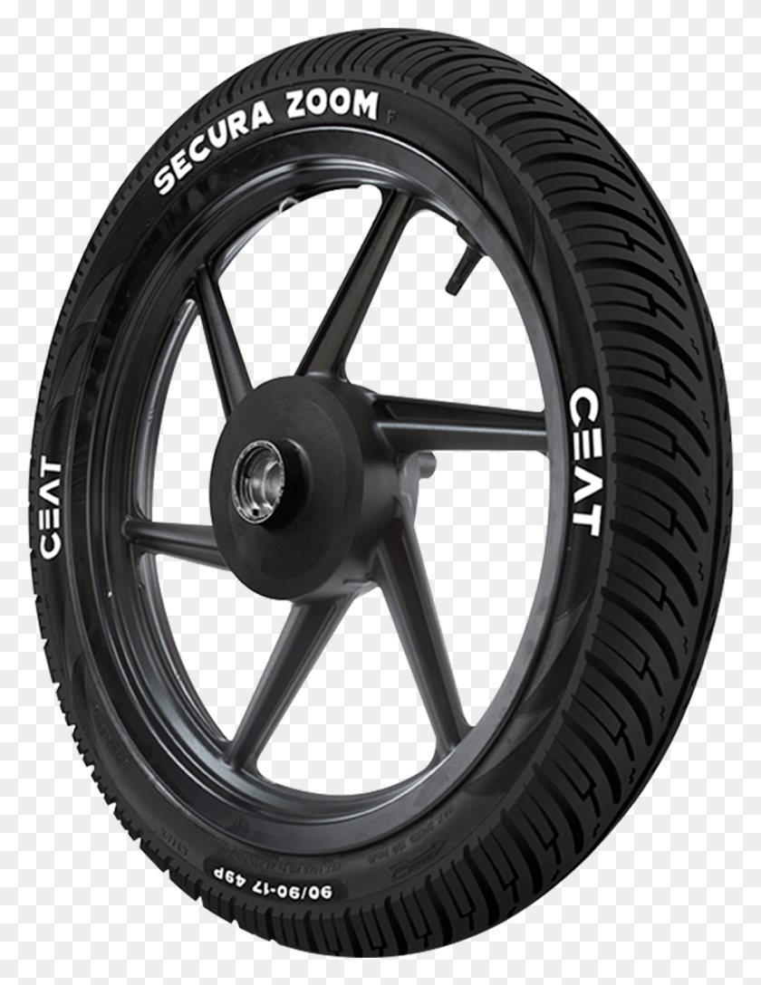 1085x1430 Ceat Secure Zoom 2 75 R 18 Front Two Wheeler Tyre Pulsar 150 Tyre Price, Tire, Wheel, Machine HD PNG Download