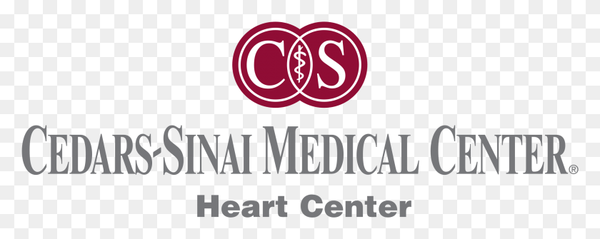 2191x775 Логотип Медицинского Центра Cedars Sinai, Прозрачный Кармин, Текст, Логотип, Символ Hd Png Скачать