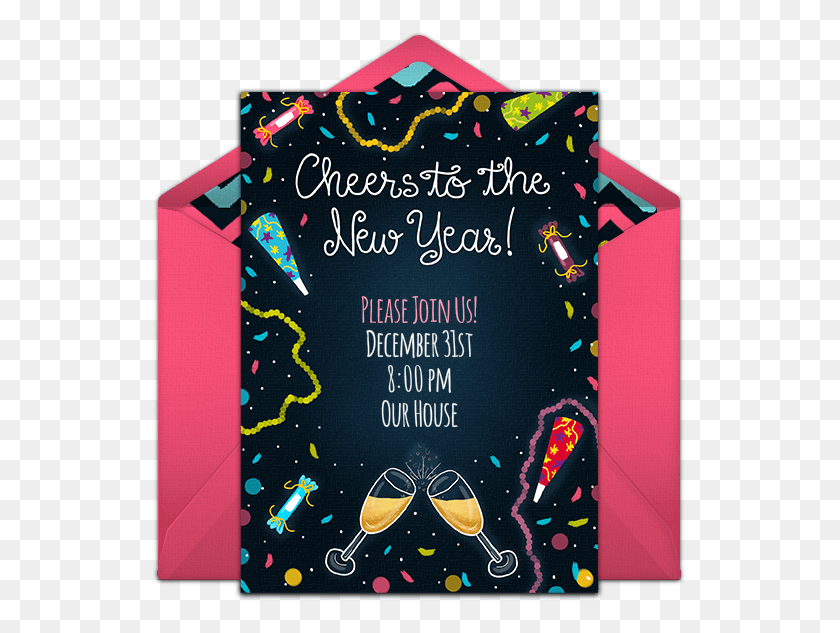 535x573 Celebrate New Year39s With A Fun Invitation Design That Christmas Card, Flyer, Poster, Paper HD PNG Download