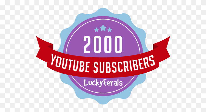 549x398 Celebrating 2000 Subscribers On The Lucky Ferals Youtube Label, Text, Plant, Purple HD PNG Download