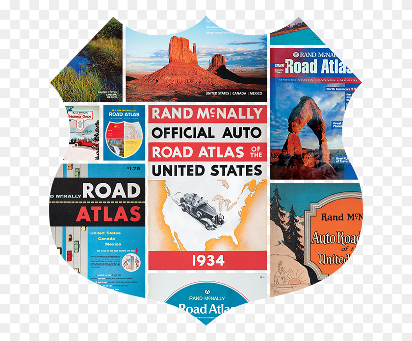 642x636 Celebrating The 95th Anniversary Of The Road Atlas Rand Mcnally Atlas, Advertisement, Poster, Flyer HD PNG Download