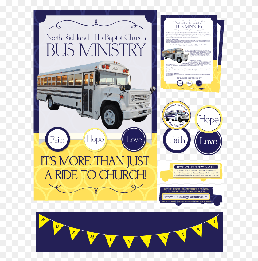 623x789 Celebration Campaign Designed For A Church Bus Church Bus Flyer, Poster, Paper, Advertisement HD PNG Download