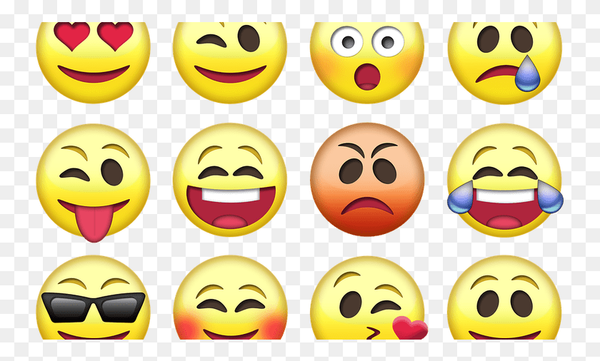 745x446 Descargar Png / Celebración Emoji Símbolos Emoji, Máscara, Pac Man, Etiqueta Hd Png