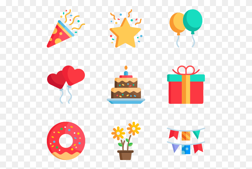 529x505 Celebrations Birthday Icons, Food, Dessert, Cake HD PNG Download