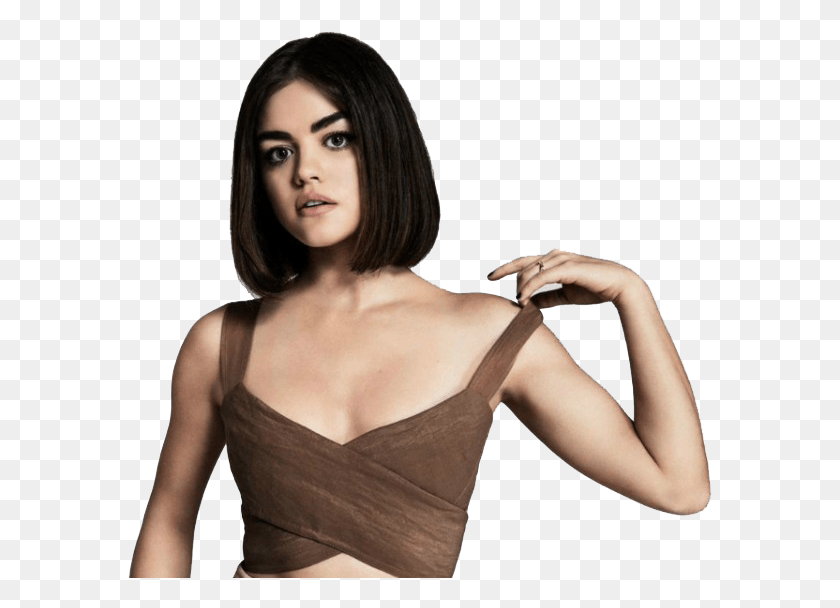 585x548 Celebrities Inspiration Lucy Hale Hot, Clothing, Apparel, Person HD PNG Download