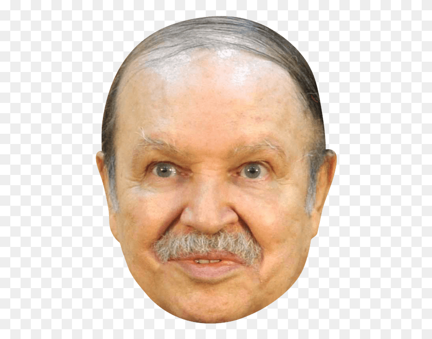 470x599 Celebrity Head Bouteflika Smile, Face, Person, Human HD PNG Download