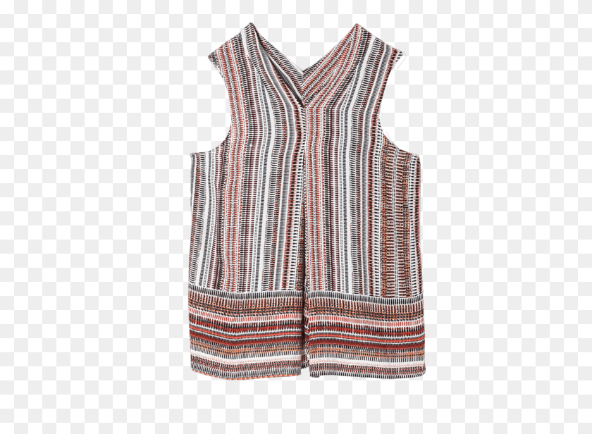 370x556 Celeste Pleated Front Blouse Sweater Vest, Clothing, Apparel, Rug HD PNG Download