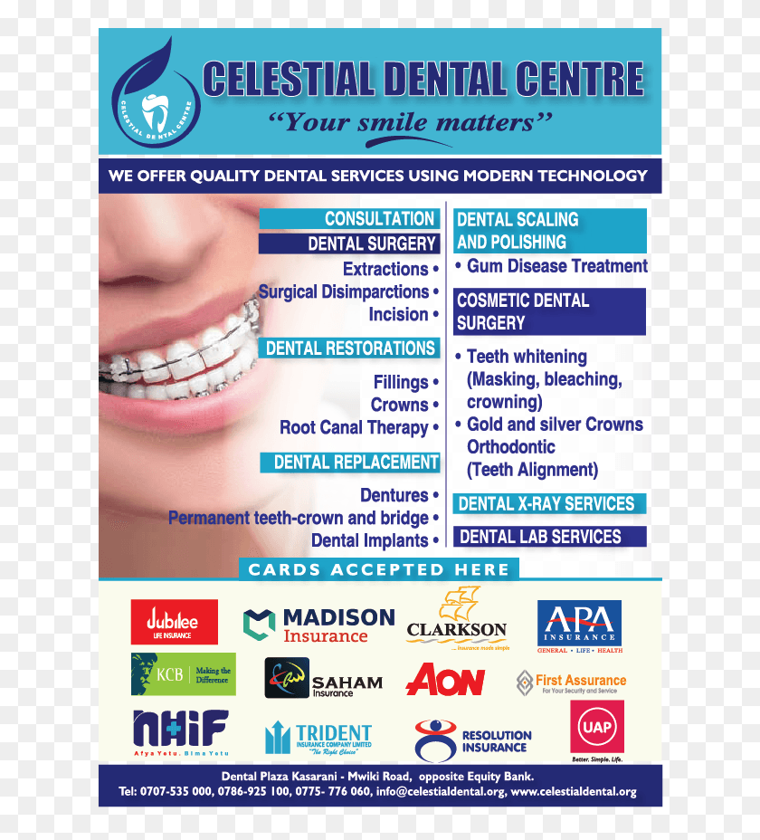 626x868 Celestial Dental Centre Online Advertising, Poster, Advertisement, Flyer HD PNG Download