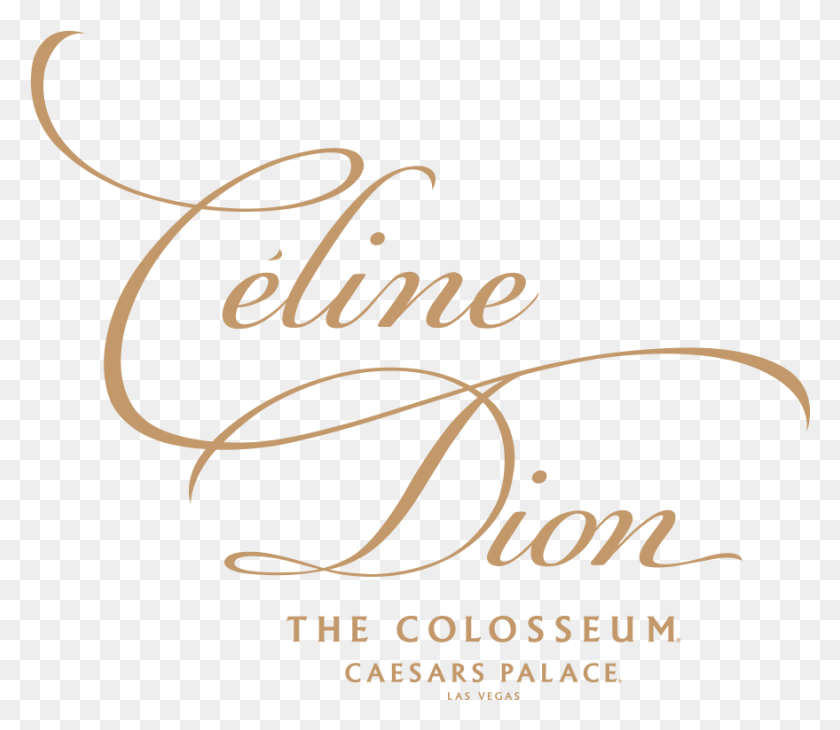 879x756 Celine Dion Las Vegas Logo, Text, Calligraphy, Handwriting HD PNG Download