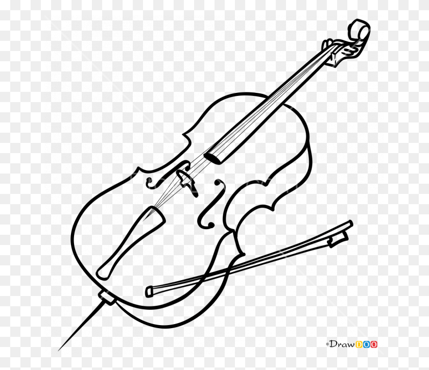 665x665 Cello Drawing Technical Cello Instrument Drawing, Oars, Triangle, Paddle HD PNG Download