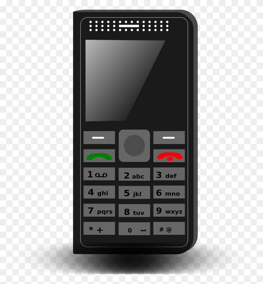 730x847 Cellphone Clip Art Keypad Phone Clipart, Mobile Phone, Electronics, Cell Phone HD PNG Download