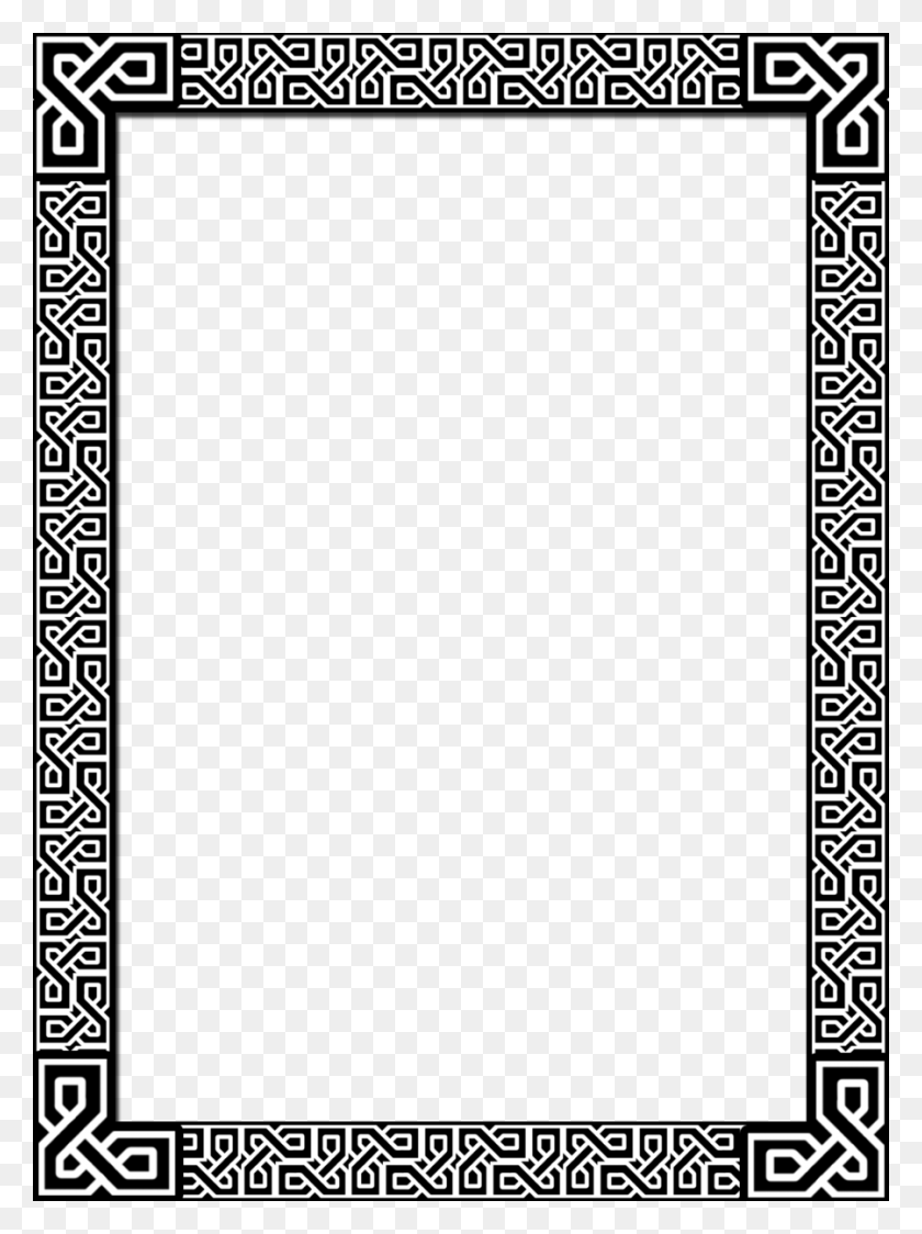 900x1228 Celtic Border By Acorntail On Clipart Library Celtic Border, Rug, Text, Worship HD PNG Download