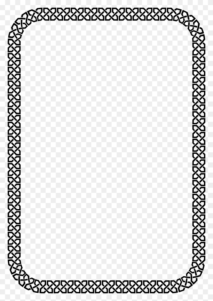 1596x2304 Celtic Border Marco Para A4, Gray, World Of Warcraft HD PNG Download