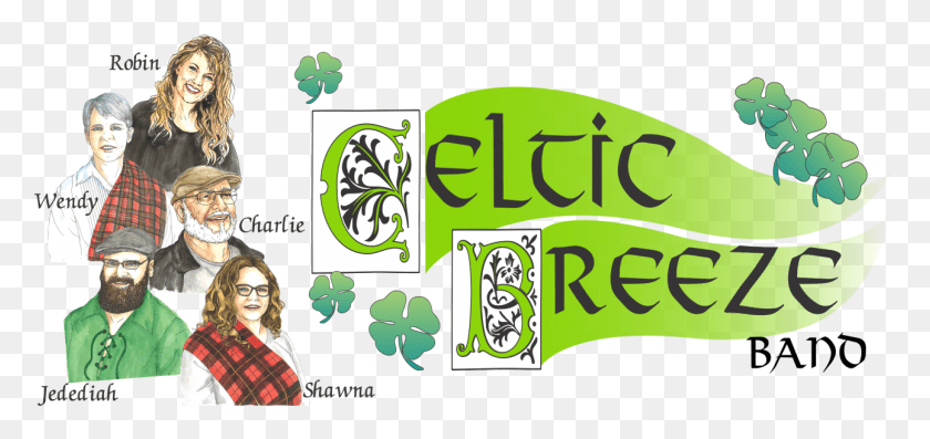 1291x559 Celtic Breeze Band Graphic Design, Person, Text, Label HD PNG Download