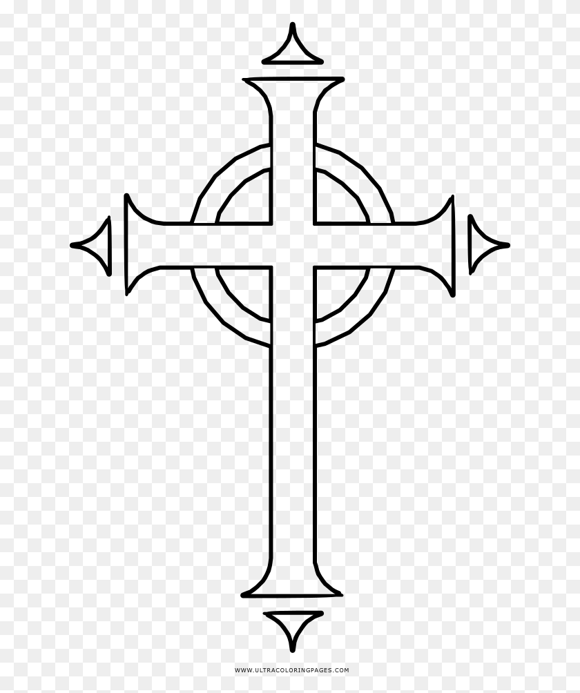 641x944 Celtic Cross Coloring, Gray, World Of Warcraft HD PNG Download