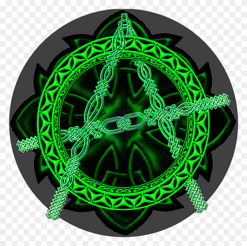 1548x1544 Celtic Knot Anarchy Symbol T Shirt Hat Circle, Neon, Light, Lighting HD PNG Download