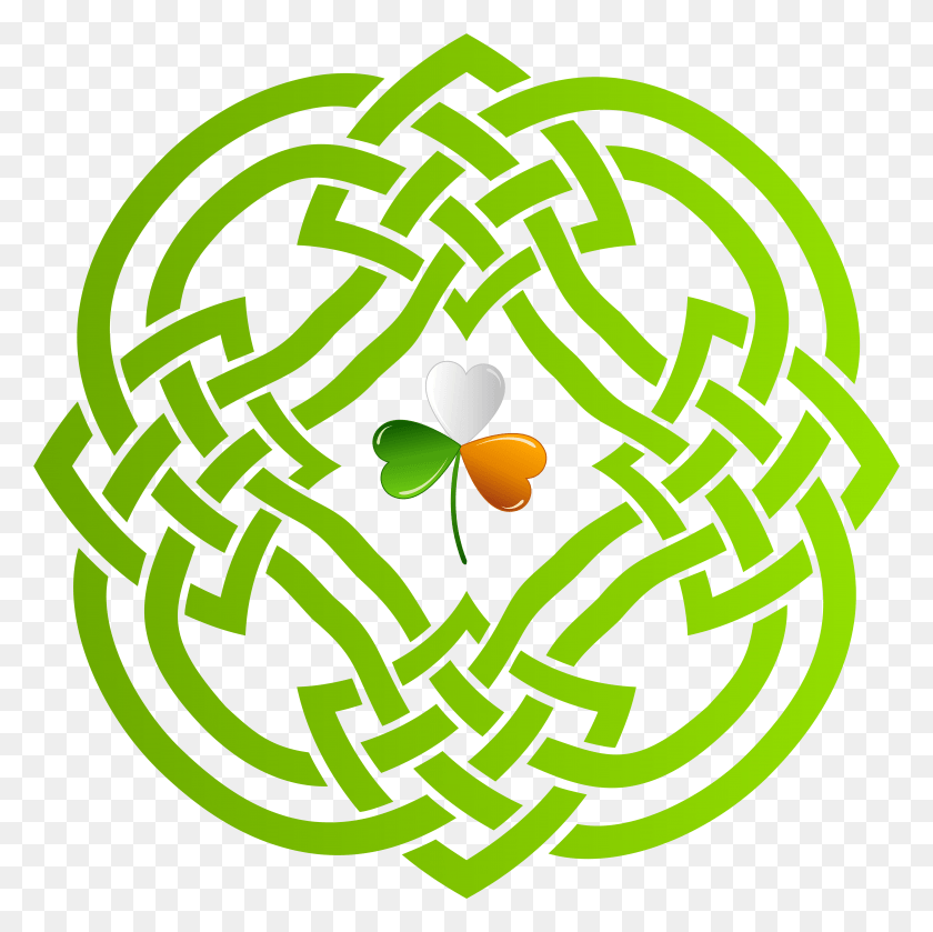 5896x5895 Celtic Knot And Irish Shamrock Transparent Clip Irish Clip Art Transparent Background, Maze, Labyrinth HD PNG Download